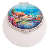 Ceramic Keepsake Trinket Jewelry Box with Hinged Lid Jewelry Box - Pink Horse Florida