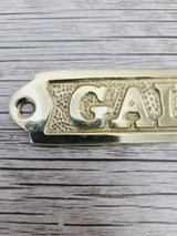 Boat Galley Sign, Galley Sign, Brass Galley Sign, Nautical Decor - Pink Horse Florida