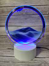 3D Moving Sand Lamp, Ocean Lamp, Quicksand Lamp, 3D Night Light Sand night light Beach-themed night light Sand Coastal night light - Pink Horse Florida