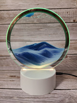 3D Moving Sand Lamp, Ocean Lamp, Quicksand Lamp, 3D Night Light Sand night light Beach-themed night light Sand Coastal night light - Pink Horse Florida