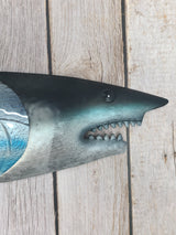 Shark Wall Art, Shark Wall Decor, Nautical Decor, Shark Gift, Shark Wall Accents, Shark Wall Sculpture - Pink Horse Florida