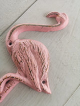 Flamingo Hook Set of TWO, Rustic Flamingo Hook, Towel Hook, Pool Side Hook - Pink Horse Florida