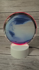 3D Moving Sand Lamp, Ocean Lamp, Quicksand Lamp, 3D Night Light Sand night light Beach-themed night light Sand Coastal night light