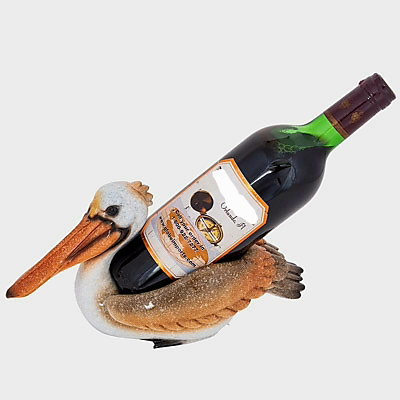 Drinking duck discount wine bottle holder