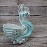 Mermaid Figurine, Mermaid Decor, Coastal Decorative Accent, Mermaid Collectibles, Mermaid Vase - Pink Horse Florida
