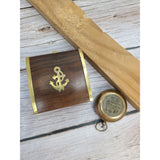 Antique Compass, Vintage Compass, Pocket Compass, Brass Compass - Pink Horse Florida