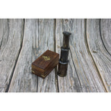 Telescope, Brass Vintage Telescope, Small Vintage Telescope, Telescope With Case, Brass Telescope in - Pink Horse Florida
