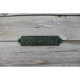 Poop Deck Sign, Wall Sign, Funny Bathroom or Nursery Decor, Nautical Decor - Pink Horse Florida