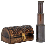Telescope, Brass Telescope, Marine Vintage Telescope, Telescope With Case, Brass Telescope in Box, - Pink Horse Florida