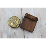 Navy Compass, U.S. Navy Gift, Antique Compass, Vintage Compass, Military Compass, Brass Compass - Pink Horse Florida