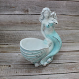 Mermaid Figurine, Mermaid Decor, Coastal Decorative Accent, Mermaid Collectibles, Mermaid Vase - Pink Horse Florida