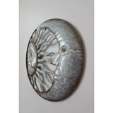 Moon and Sun Face, Moon and Sun Wall Hanging, Metal Wall Hanging, Patio Decor, Porch - Pink Horse Florida