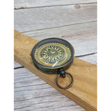 Antique Compass, Vintage Compass, Pocket Compass, Brass Compass, Sundial - Pink Horse Florida