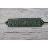 Poop Deck Sign, Wall Sign, Funny Bathroom or Nursery Decor, Nautical Decor - Pink Horse Florida