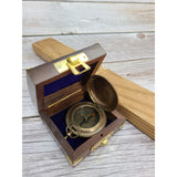 Antique Compass, Vintage Compass, Pocket Compass, Brass Compass - Pink Horse Florida