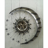 Moon, Sun, and Stars Wall Hanging, Metal Wall Hanging, Moon, Sun and Stars Outdoor Decor - Pink Horse Florida