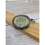 Antique Compass, Vintage Compass, Pocket Compass, Brass Compass, Sundial - Pink Horse Florida