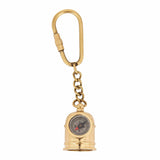 Helmet Keychain, Helmet Keyring, Compass Keychain, Compass, Vintage Keychain, Brass Compass, Compass - Pink Horse Florida