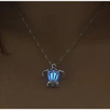 Glow in the Dark Necklace, Turtle Necklace, Blue Glow in the Dark Turtle Necklace, Magic Fairy - Pink Horse Florida