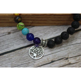 7 Chakra Life Tree Bracelet, Beaded Bracelet, Chakra Bracelet, Seven Chakra Bracelet, Chakra Jewelry - Pink Horse Florida