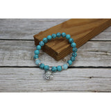 Glow in the Dark Bracelet, Stretchable Bracelet, Stretchable Blue Beaded Bracelet, Glow in the Dark - Pink Horse Florida