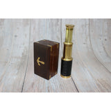 Telescope, Brass Telescope, Small Vintage Telescope, Telescope With Case, Brass Telescope in Box - Pink Horse Florida