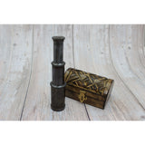 Telescope, Brass Telescope, Marine Vintage Telescope, Telescope With Case, Brass Telescope in Box, - Pink Horse Florida