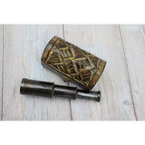 Telescope, Brass Telescope, Marine Vintage Telescope, Telescope With Case, Brass Telescope in Box, - Pink Horse Florida