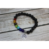 7 Chakra Life Tree Bracelet, Beaded Bracelet, Chakra Bracelet, Seven Chakra Bracelet, Chakra Jewelry - Pink Horse Florida