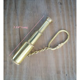 Telescope Keychain, Vintage Keychain, Brass Keychain, Nautical Keychain, Telescope, Spy Glass, Star - Pink Horse Florida