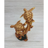 Turtle Figurine, Sea Turtle Figurine, Turtle Decor, Drift Wood Sea Turtle Decor, Beach Home Decor, - Pink Horse Florida