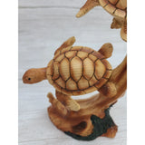 Turtle Figurine, Sea Turtle Figurine, Turtle Decor, Drift Wood Sea Turtle Decor, Beach Home Decor, - Pink Horse Florida
