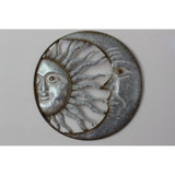 Moon and Sun Face, Moon and Sun Wall Hanging, Metal Wall Hanging, Patio Decor, Porch - Pink Horse Florida