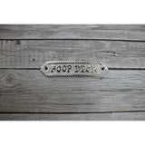 Poop Deck Sign, Wall Sign, Funny Bathroom or Nursery Decor, Nautical Decor - Pink Horse Florida