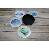 Seashell Coasters, Beach Coasters, Seashell Decor, Beach Home Decor, Nautical Coasters, Nautical - Pink Horse Florida