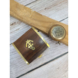 Antique Compass, Vintage Compass, Pocket Compass, Brass Compass - Pink Horse Florida