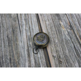 Ship Antique Compass, Antique Compass with Ship, Antique Compass, Vintage Compass, Pocket Compass, - Pink Horse Florida