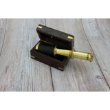 Telescope, Brass Telescope, Small Vintage Telescope, Telescope With Case, Brass Telescope in Box - Pink Horse Florida