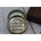 Navy Compass, U.S. Navy Gift, Antique Compass, Vintage Compass, Military Compass, Brass Compass - Pink Horse Florida