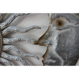 Moon and Sun Face, Moon and Sun Wall Hanging, Metal Wall Hanging, Patio Decor, Porch - Pink Horse Florida