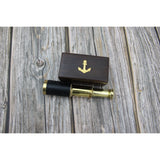 Telescope, Brass Telescope, Small Vintage Telescope, Telescope With Case, Brass Telescope in Box - Pink Horse Florida