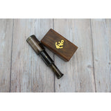 Telescope, Brass Vintage Telescope, Small Vintage Telescope, Telescope With Case, Brass Telescope in - Pink Horse Florida