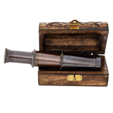 Telescope, Brass Telescope, Marine Vintage Telescope, Telescope With Case, Brass Telescope in Box, - Pink Horse Florida
