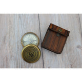 Navy Compass, U.S. Navy Gift, Antique Compass, Vintage Compass, Military Compass, Brass Compass - Pink Horse Florida