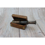 Telescope, Brass Vintage Telescope, Small Vintage Telescope, Telescope With Case, Brass Telescope in - Pink Horse Florida