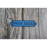 Poop Deck Sign, Wall Sign, Funny Bathroom or Nursery Decor, Nautical Decor - Pink Horse Florida