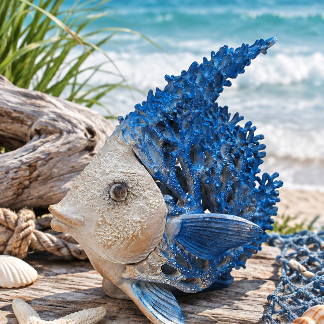 Coral Fish Figurine 11"x10"