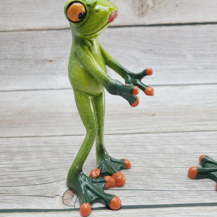 Frog Couple, Frog Couple Figurine, Gift for Him, Gift for Her, Couples Gifts, Marriage Proposal Figurine, Frog Figurine - Pink Horse Florida