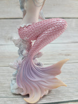 Mermaid Figurine, Mermaid Decor, Coastal Decorative Accent, Mermaid Collectibles, Mermaid Lover, Mermaid Gift - Pink Horse Florida