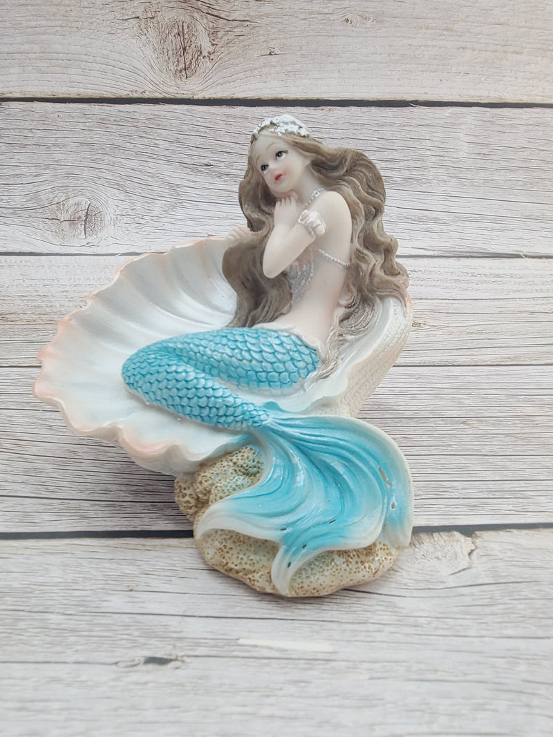 Mermaid Figurine, Mermaid Decor, Coastal Decorative Accent, Mermaid Collectibles, Mermaid Lover, Mermaid Gift - Pink Horse Florida